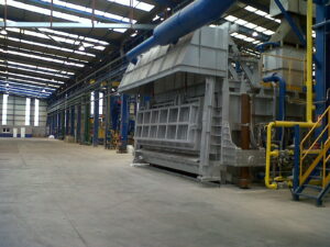 Cimentación de una línea de aleación de alambre de aluminio