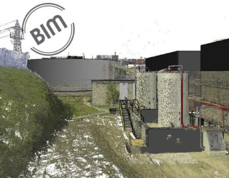 Levantamiento 3D y Modelo BIM de instalaciones de tratamiento de agua en Asturias