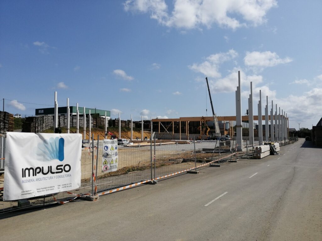 Nave industrial madera