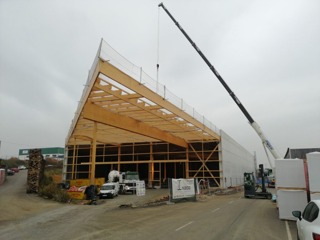 Nave industrial madera