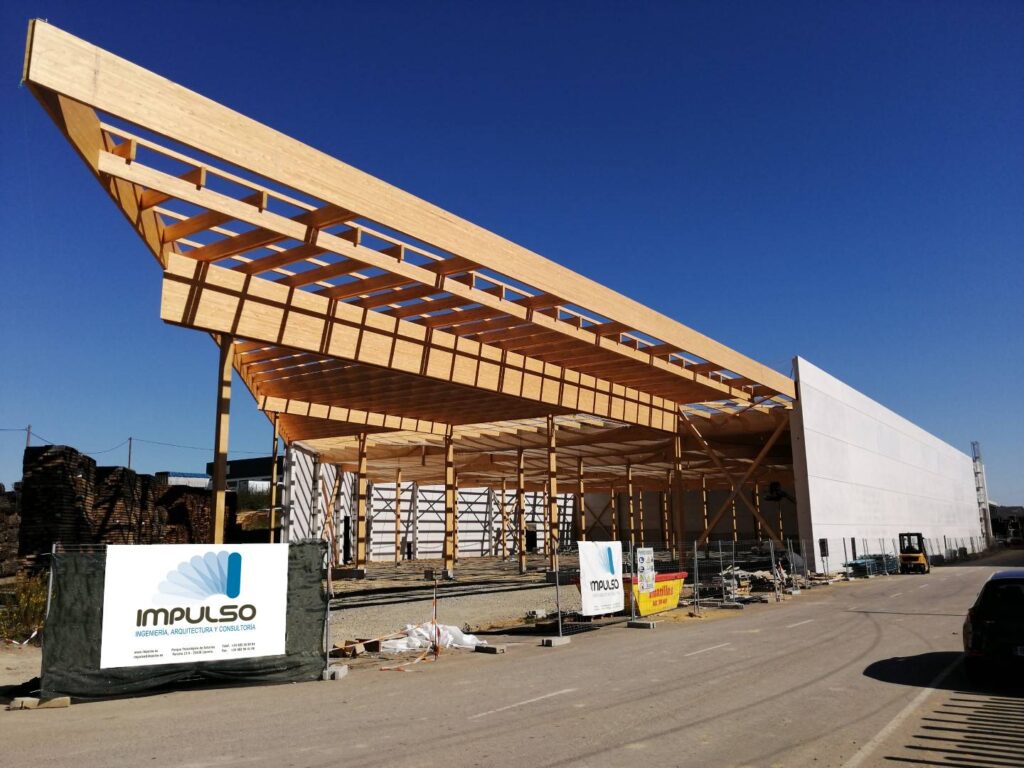 Nave industrial madera