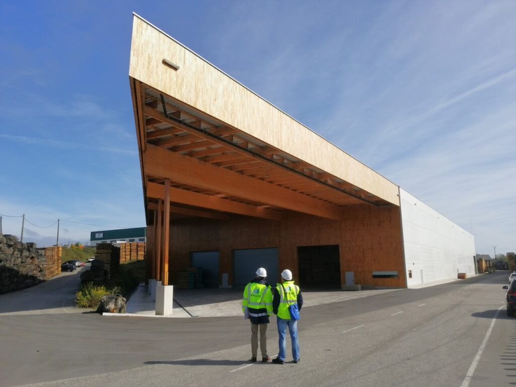 Nave industrial madera