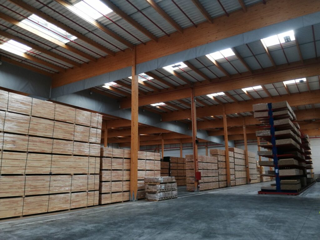 Nave industrial madera