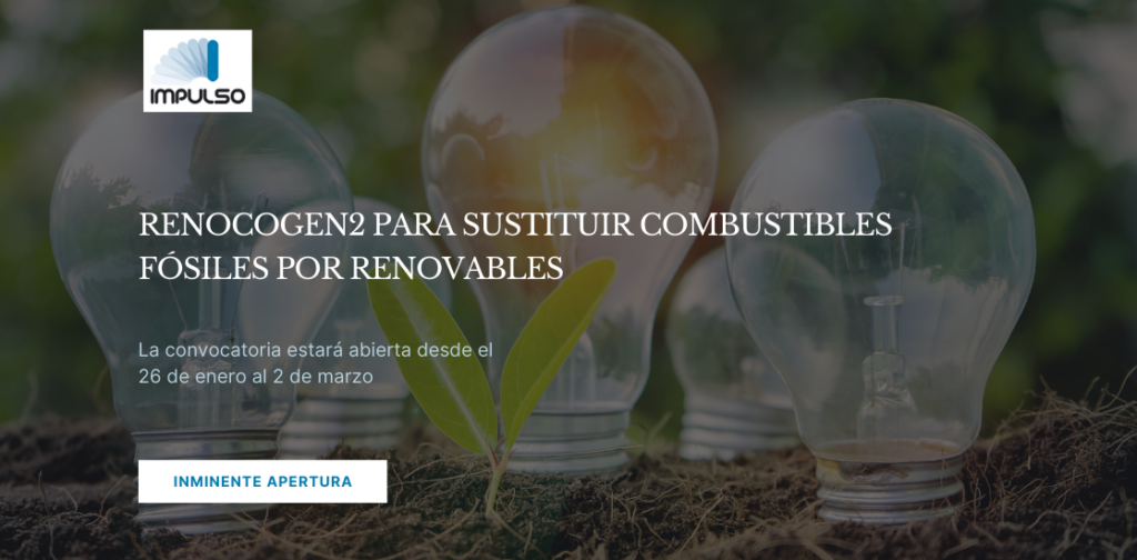 INMINENTE APERTURA DE RENOCOGEN2 PARA SUSTITUIR COMBUSTIBLES FÓSILES POR RENOVABLES